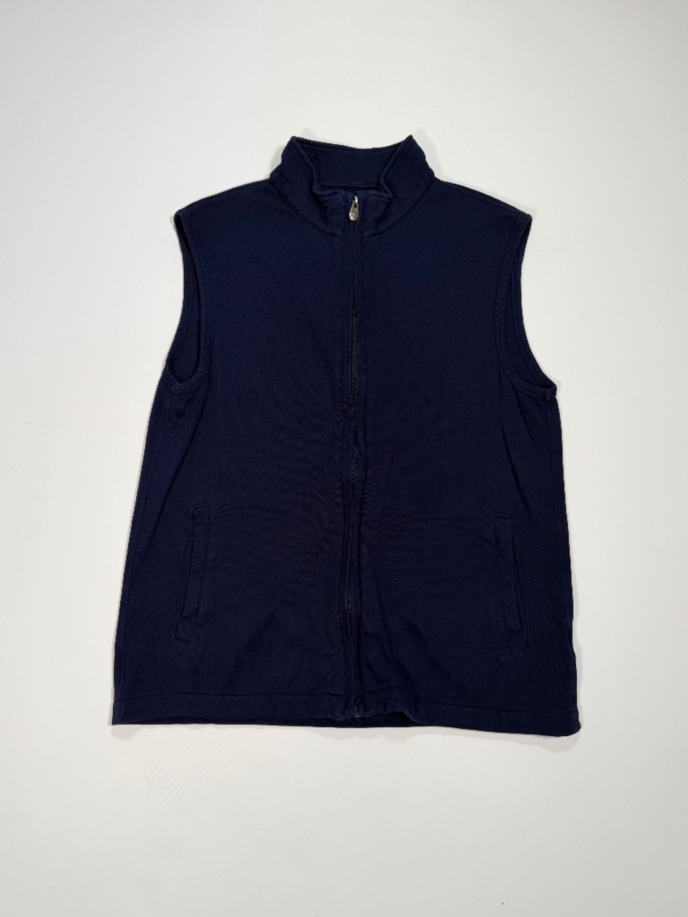 Jos. A. Bank Reserve Tailored Fit 1/4 Zip Pullover Sweater Vest - Navy Blue M